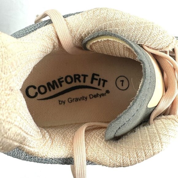 Gravity Defyer Sneaker 7 XLR8 Running Shoes Womens Gray Peach Silver Womens - Picture 12 of 12